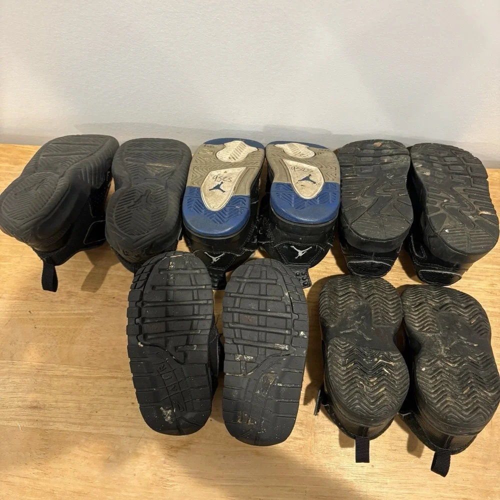 Jordan Nike Lot Of 5 Boy Toddler Shoes 5C Black